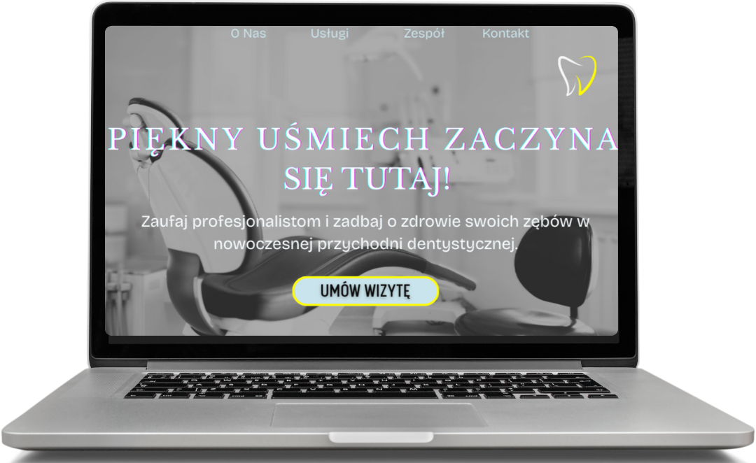 Widok desktopowy strony Gabinetu Stomatologicznego